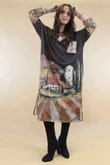 Ezra T Shirt Midi Dress Tuscan Coffee Bean  /14=